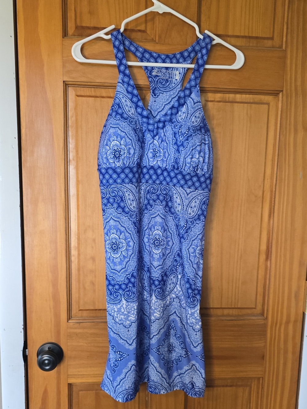 Outdoor Life Blue Paisley Halter-Style Midi Dress